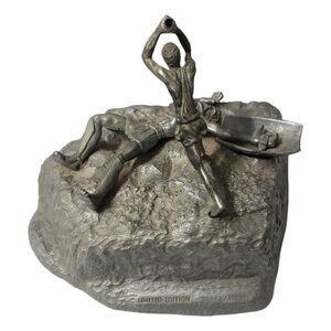 Yaacov Heller Limited Edition David & Goliath Sculpture Bible Verse Isaiah 54:17